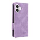 For iPhone 17 Magnetic Clasp Leather Phone Case(Purple) - 3