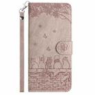 For Samsung Galaxy S25+ 5G Cat Embossing Pattern Leather Phone Case with Lanyard(Grey) - 2