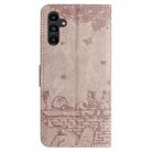 For Samsung Galaxy S25+ 5G Cat Embossing Pattern Leather Phone Case with Lanyard(Grey) - 3