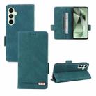 For Samsung Galaxy S24 FE 5G Magnetic Clasp Leather Phone Case(Green) - 1