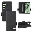 For Samsung Galaxy S24 FE 5G Magnetic Clasp Leather Phone Case(Black) - 1