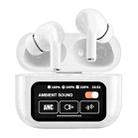 A9 Pro Smart Colorful Touch Screen ANC + ENC Noise Reduction Wireless Bluetooth Earphone(White) - 1