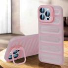 For iPhone 13 Pro Invisible Holder Cooling Phone Case(Transparent Pink) - 1