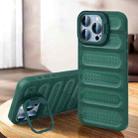 For iPhone 13 Pro Invisible Holder Cooling Phone Case(Transparent Green) - 1