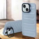 For iPhone 15 Invisible Holder Cooling Phone Case(Transparent) - 1