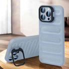 For iPhone 15 Pro Invisible Holder Cooling Phone Case(Transparent) - 1