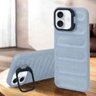 For iPhone 16 Invisible Holder Cooling Phone Case(Transparent) - 1