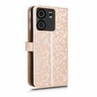For BLU View 5 Honeycomb Dot Texture Leather Phone Case(Gold) - 3