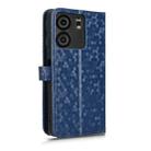 For BLU View 5 Honeycomb Dot Texture Leather Phone Case(Blue) - 3