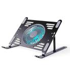 R- JUST HZ44 Aluminum Alloy Laptop Cooling Stand(Black) - 1