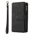 For Samsung Galaxy S25 Ultra 5G Skin Feel Multi Card Slots Zipper Wallet Leather Phone Case(Black) - 2