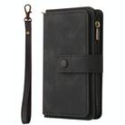 For Samsung Galaxy S25 / S24 5G Skin Feel Multi Card Slots Zipper Wallet Leather Phone Case(Black) - 2