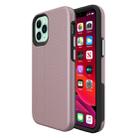 For iPhone 12 mini Triangle Armor Texture TPU + PC Case(Rose Gold) - 1