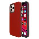 For iPhone 12 Pro Max Triangle Armor Texture TPU + PC Case(Red) - 1