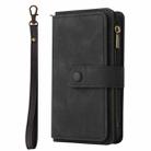 For Redmi 13 4G Global Skin Feel Multi Card Slots Zipper Wallet Leather Phone Case(Black) - 2