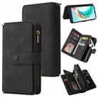 For Honor X6b Skin Feel Multi Card Slots Zipper Wallet Leather Phone Case(Black) - 1