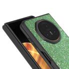 For Honor Magic V3 Black Frame Colorful Glitter Phone Case(Dark Green) - 2