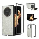 For Honor Magic V3 Black Frame Colorful Glitter Phone Case(Gold) - 1