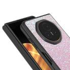 For Honor Magic V3 Black Frame Colorful Glitter Phone Case(Glitter Pink) - 2