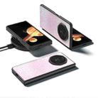 For Honor Magic V3 Black Frame Colorful Glitter Phone Case(Glitter Pink) - 3