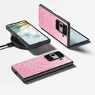 For Honor Magic Vs3 Black Frame Colorful Glitter Phone Case(Purple Pink) - 2