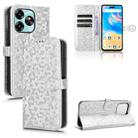 For Umidigi G6 5G Honeycomb Dot Texture Leather Phone Case(Silver) - 1