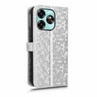 For Umidigi G6 5G Honeycomb Dot Texture Leather Phone Case(Silver) - 3