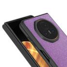 For Honor Magic V3 Black Frame Glitter Shockproof Phone Case(Purple) - 2