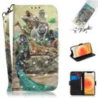 For iPhone 12 mini 3D Colored Drawing Horizontal Flip Leather Case with Holder & Card Slots & Wallet & Lanyard(Zoo) - 1