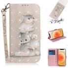 For iPhone 12 mini 3D Colored Drawing Horizontal Flip Leather Case with Holder & Card Slots & Wallet & Lanyard(Squirrels) - 1