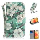For iPhone 12 mini 3D Colored Drawing Horizontal Flip Leather Case with Holder & Card Slots & Wallet & Lanyard(Watercolor Flower) - 1
