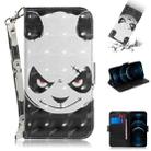 For iPhone 12 Pro Max 3D Colored Drawing Horizontal Flip Leather Case with Holder & Card Slots & Wallet & Lanyard(Angry Bear) - 1
