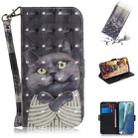 For Samsung Galaxy Note20 3D Colored Drawing Horizontal Flip Leather Case with Holder & Card Slots & Wallet & Lanyard(Hug Cat) - 1