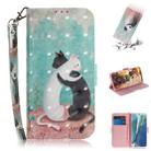 For Samsung Galaxy Note20 3D Colored Drawing Horizontal Flip Leather Case with Holder & Card Slots & Wallet & Lanyard(Black White Cat) - 1