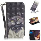For Samsung Galaxy Note20 Ultra 3D Colored Drawing Horizontal Flip Leather Case with Holder & Card Slots & Wallet & Lanyard(Hug Cat) - 1
