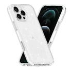 For iPhone 12 Pro Max Dual Color Clear Glitter TPU + TPE Full Coverage Phone Case(Glitter White) - 1