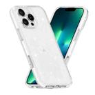 For iPhone 13 Pro Dual Color Clear Glitter TPU + TPE Full Coverage Phone Case(Glitter White) - 1