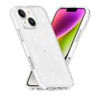 For iPhone 14 Plus / 15 Plus Dual Color Clear Glitter TPU + TPE Full Coverage Phone Case(Glitter White) - 1