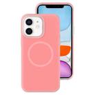 For iPhone 11 Jelly Liquid Silicone MagSafe Magnetic Phone Case(Berry Powder) - 1