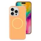 For iPhone 16 Pro Jelly Liquid Silicone MagSafe Magnetic Phone Case(Orange) - 1