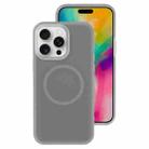 For iPhone 16 Pro Jelly Liquid Silicone MagSafe Magnetic Phone Case(Grey) - 1