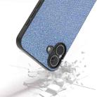 For iPhone 16 Plus Diamond Black Frame Phone Case(Sapphire Blue) - 3