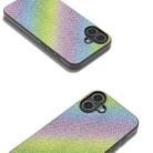 For iPhone 16 Diamond Black Frame Phone Case(Rainbow Diamond) - 2