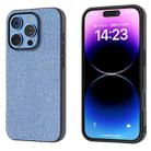 For iPhone 16 Pro Diamond Black Frame Phone Case(Sapphire Blue) - 1