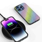 For iPhone 16 Pro Diamond Black Frame Phone Case(Rainbow Diamond) - 2