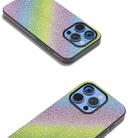 For iPhone 16 Pro Diamond Black Frame Phone Case(Rainbow Diamond) - 3