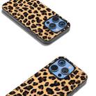 For iPhone 15 Pro Black Frame Leopard Phone Case(Golden Leopard) - 2