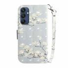For Samsung Galaxy M35 3D Colored Horizontal Flip Leather Phone Case(Magnolia) - 3