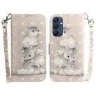 For Samsung Galaxy M35 3D Colored Horizontal Flip Leather Phone Case(Squirrels) - 1