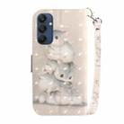For Samsung Galaxy M35 3D Colored Horizontal Flip Leather Phone Case(Squirrels) - 3